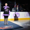 molly oldham blue jackets national anthem hockey fights cancer