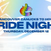 Canucks to Celebrate the 2SLGBTQIA+ Community at 8th Annual Pride Night