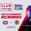 Les Canadiens tiendront un party de visionnement au Centre Bell