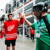 ‘It really means the world to them and to us’: Red Wings, Gallagher host Special Olympics Michigan Poly Hockey Athletes for third year in a row