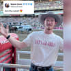Shania Twain responds to Dustin Wolf shirt 