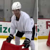 Tom Brady skates for first time with Tie Domi