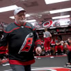 Tyson Jost grandpa Jim reads Hurricanes lineup