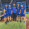 Maple Leafs and Blue Jays players hang out