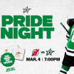 Dallas Stars to host annual Pride Night on Tuesday, March 4 vs. New Jersey Devils 022625