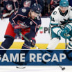 San Jose Sharks Columbus Blue Jackets game recap January 16