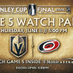 Vegas Golden Knights to Host Official Watch Party at T-Mobile Arena for Stanley Cup Final Game 5