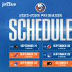 Islanders Announce 2025 Preseason Schedule