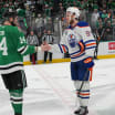Oilers and Stars exchange handshakes