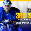 sabres ukko pekka luukkonen named nhl third star of week