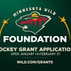 MINNESOTA WILD FOUNDATION ANNOUNCES OPENING OF 2025-26 HOCKEY GRANT APPLICATION WINDOW 011426