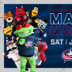 stinger blue jackets host mascot madness