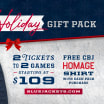 blue jackets holiday pack 2025 game tickets homage shirt