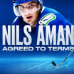 Canucks Sign Nils Aman To A Two-Year Contract Extension