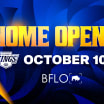 buffalo sabres home opener october 10 2024 party in the plaza blue and gold carpet