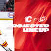 Projected Lineup - Flames @ Hurricanes - 30.11.25