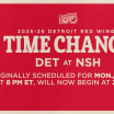 Red Wings vs. Predators Game on Monday, March 2 to Start at 1 p.m. CT / 8 p.m. CET