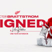 Detroit signs goaltender Victor Brattstrom to one-year contract extension