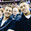 Aaron Judge Anthony Rizzo take in Rangers game