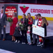 Mikael Backlund Flames 1000 NHL games ceremony