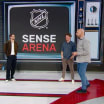 Joey Daccord demonstrates NHL Sense Arena