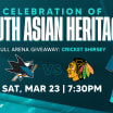 Sharks to host Celebration of South Asian Heritage at SAP Center on March 23