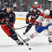 blue jackets denton mateychuk shines in nhl debut