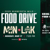 MINNESOTA WILD TO HOST FOOD DRIVE ON MONDAY, MARCH 17 2025