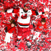 Carolina Hurricanes snow angles confetti Stanley Cup