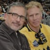 Will Ferrell Steve Carell attend Los Angeles Kings game 