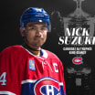 Nick Suzuki nommé candidat au trophée King-Clancy pour la saison 2025-2026