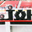 Senators equipment manager funny warmup pucks John Forget