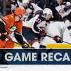 Columbus Blue Jackets Anaheim Ducks game recap November 10