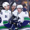 Första NHL-målet för Linus Karlsson när Vancouver Canucks vann tredje raka