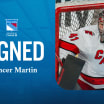 Rangers Agree To Terms With Spencer Martin