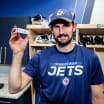 Winnipeg Jets celebrate goaltender Connor Hellebuyck’s milestones in a pre-game ceremony on Friday, Jan. 10