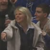 Adam Fantilli mom throws hat on ice after 1st hat trick