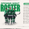 Dallas Stars announce opening night roster for 2025-26 season 100625