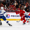 RECAP: Red Wings drop third consecutive game with 6-3 loss to Lightning