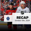 Toronto Maple Leafs New Jersey Devils game recap October 10