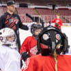 Last group of Red Wings youth campers take the ice at Joe Louis Arena