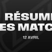 Tour d'horizon des matchs du 12 avril
