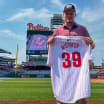 Matvei Michkov throws first pitch at Phillies game