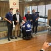 Maple Leafs visit veterans center for Remembrance Day