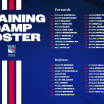 Rangers Announce 2024-25 Training Camp Roster and Schedule