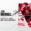 Detroit, Jon Merrill reach one-year agreement