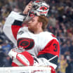 Brandon Bussi replaced Frederik Andersen for Carolina Hurricanes in Game 3