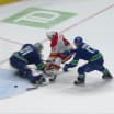 Calgary Flames Vancouver Canucks game recap October 9