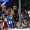 Familj vänner fanns på plats när Gabriel Landeskog gjorde comeback för Avalanche