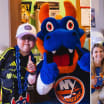 New York mascot Sparky surprises cancer patient on Long Island